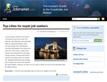 Tablet Screenshot of expatjobmarket.com